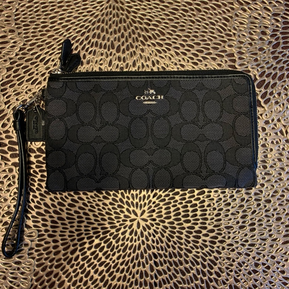 Coach double sided wristlet wallet